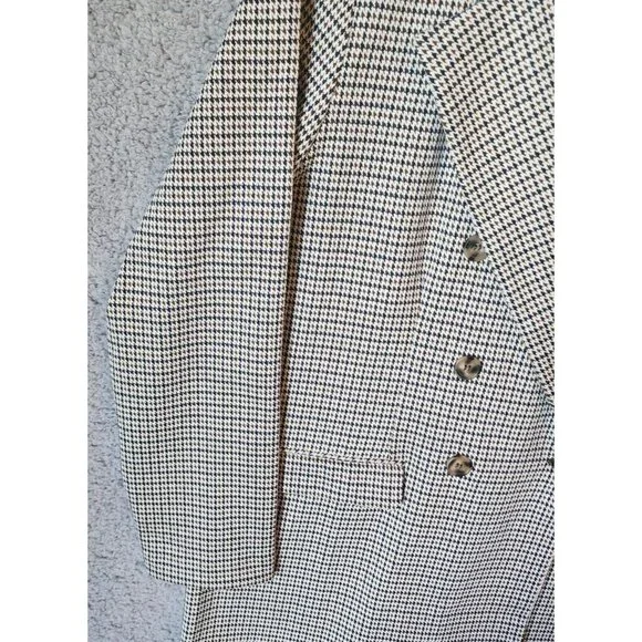 NEW Maurices Women's Double Breasted Blazer Jacket Houndstooth Tan/Brown Size XL - Picture 6 of 15